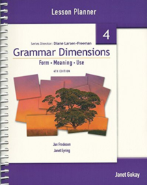 Grammar Dimensions 4 Teacher's Book/lesson Planner