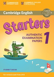 Cambridge English Young Learners 1 Starters Student's Book