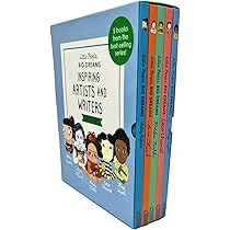 Little People Big Dreams Inspiring Artists and Writers Gift 5 Books Box Collection Set