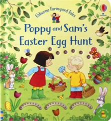 Poppy and Sam's Easter egg hunt