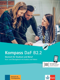 Kompass DaF B2.2 Studentenboek en Oefenboek met Audio en Video