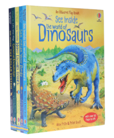 Usborne Lift The Flap See Inside Series Collection 1: 4 Books Set