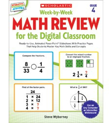 Week-by-Week Math Review for the Digital Classroom: Grade 4