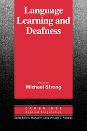 Language Learning and Deafness Paperback