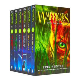 Warrior Cats Series 1: The Prophecy Begin by Erin Hunter 6 books Collection Set