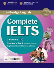 Complete IELTS Bands4-5B1 Student's Book without answers with CD-ROM with Testbank