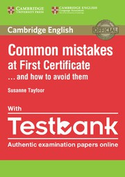 Common Mistakes at First Certificate... and how to avoid them Paperback with Testbank