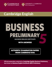 Cambridge English Business 5 Preliminary Student's Book with answers