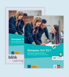 Kompass DaF B2.1 - Media Bundle Studentenboek en Oefenboek met Audio/Video inklusive Lizenzcode für das Studentenboek en Oefenboek met interaktiven Übungen Teil 1