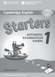 Cambridge English Young Learners 1 Starters Answer Booklet