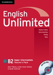 English Unlimited UpperIntermediate Teacher's Pack (Teacher's Book with DVD-ROM)