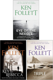 Ken Follett Collection (Eye of the Needle, The Key to Rebecca & Triple) 3 Books Set