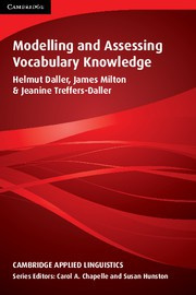 Modelling and Assessing Vocabulary Knowledge Paperback