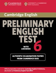 Cambridge Preliminary English Test 6 Student's Book with answers