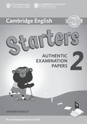 Cambridge English Young Learners 2 Starters Answer Booklet