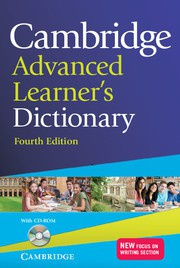 Cambridge Advanced Learner's Dictionary Fourth edition Paperback with CD-ROM