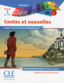 BD Les contes et nouvelles de Maupassant - Niveau 3-A2/B1 - Lecture Découverte - Livre + CD