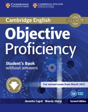 Objective Proficiency Second edition Student's Book without answers with Downloadable Software