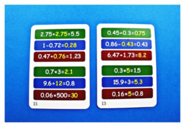 FUN CARD MATH (FRACTIONS AND DECIMALS)