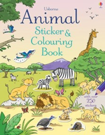 Animal sticker and colouring book