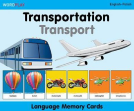 Language Memory Cards – Transportation (English–Polish)