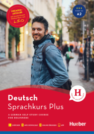 Hueber Sprachkurs Plus Deutsch A1/A2 – Premiumausgabe A German Self-Study Course for Beginners / Buch mit Audios und Videos online, Begleitbuch, Online-Übungen und LEO-Onlinekurs