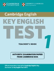 Cambridge Key English Test 1 Teacher's Book