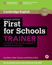 First for Schools Trainer Six Practice Tests with answers and Teacher's Notes with Audio