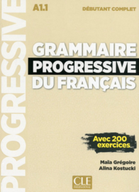 Grammaire progressive du français - Niveau débutant complet -   Livre + CD + Livre-web - Nouvelle couverture