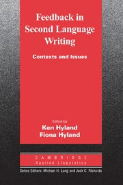 Feedback in Second Language Writing Paperback