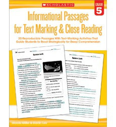 Informational Passages for Text Marking  Close Reading: Grade 5
