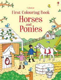 First colouring book: Horses and ponies