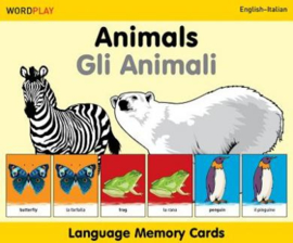 Language Memory Cards – Animals (English–Italian)