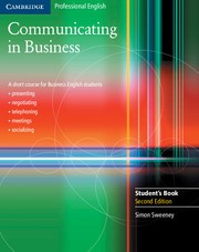 Communicating in Business Second edition Student's Book