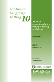 Issues in Computer-Adaptive Testing of Reading Proficiency Paperback