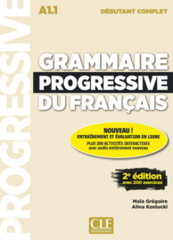 Grammaire progressive du français - Niveau débutant complet - Livre + CD + Appli-web - 2ème édition