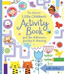 Little children's activity book: spot the difference, puzzles and drawing