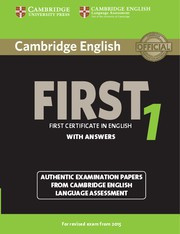 Cambridge English First 1 Student's Book with answers