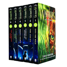 Warrior Cats Series 1: The Prophecies Begin - 6 Books Collection Set By Erin Hunter
