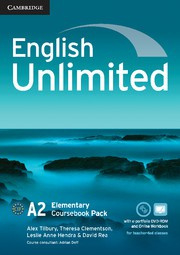 English Unlimited Elementary Coursebook with ePortfolio and Online Workbook Pack