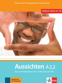 Aussichten A2.2 Studentenboek/Werkboek met 2 Audio-CDs en DVD