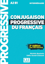 Conjugaison progressive du français - Niveau intermédiaire - Livre + CD - 2ème édition Nouvelle couverture
