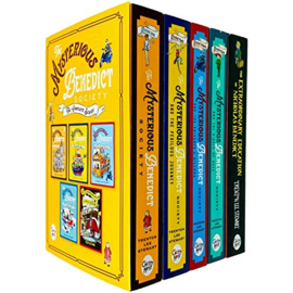 The Mysterious Benedict Society Complete Series 5 Books Collection by Trenton Lee Stewart