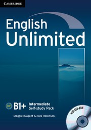 English Unlimited Intermediate Self-study Pack (Workbook with DVD-ROM)