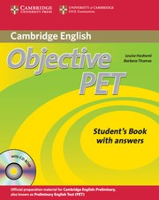 Objective PET Second edition Student's Book with answers with CD-ROM