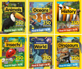 Find it! Explore it! By National Geographic Kids 6 Books Collection Set