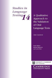 A Qualitative Approach to the Validation of Oral Language Tests Paperback