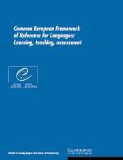 Common European Framework of Reference for Languages Paperback