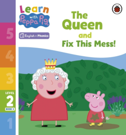 Learn with Peppa Phonics Level 2 Book 3 – The Queen and Fix This Mess! (Phonics Reader)