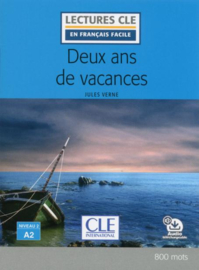 Deux ans de vacances - Niveau 2/A2 - Lecture CLE en français facile - Livre + audio téléchargeable